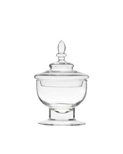 Bombonera con tapa diám. 16 alt. 24 cms