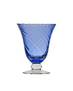Copa Romantic Agua Rayada Cobalto Doblado