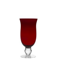 Jarrón 6200 con pie en color Rubí alt. 40 cms.