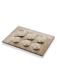 Plato Eg004 color bronce 27 cms x 20 cms